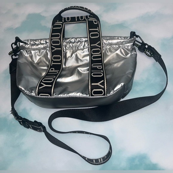 ZARA Metallic Silver Crossbody Bag - Picture 3 of 9